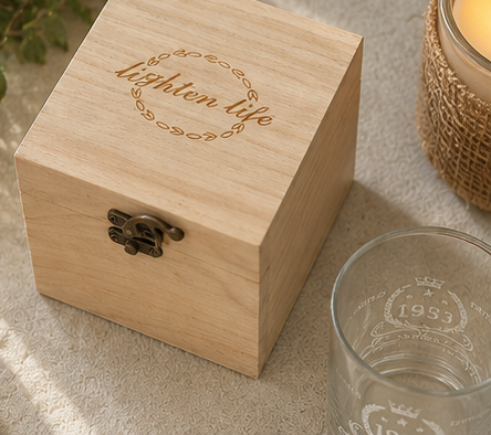 Personalised 1953 Vintage Whiskey Glass with Premium Wooden Gift Box | 72nd Birthday Gift for Men | Engraved Scotch & Bourbon Tumbler