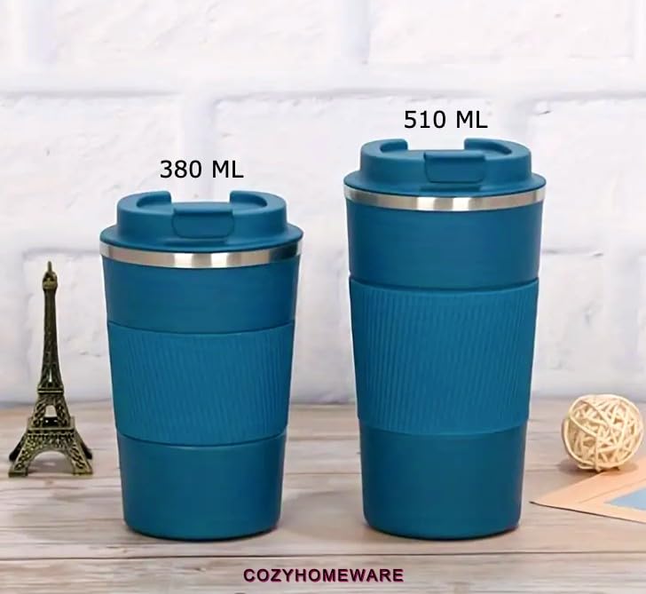Insulated Travel Coffee Mug, 510ml/17oz Blue