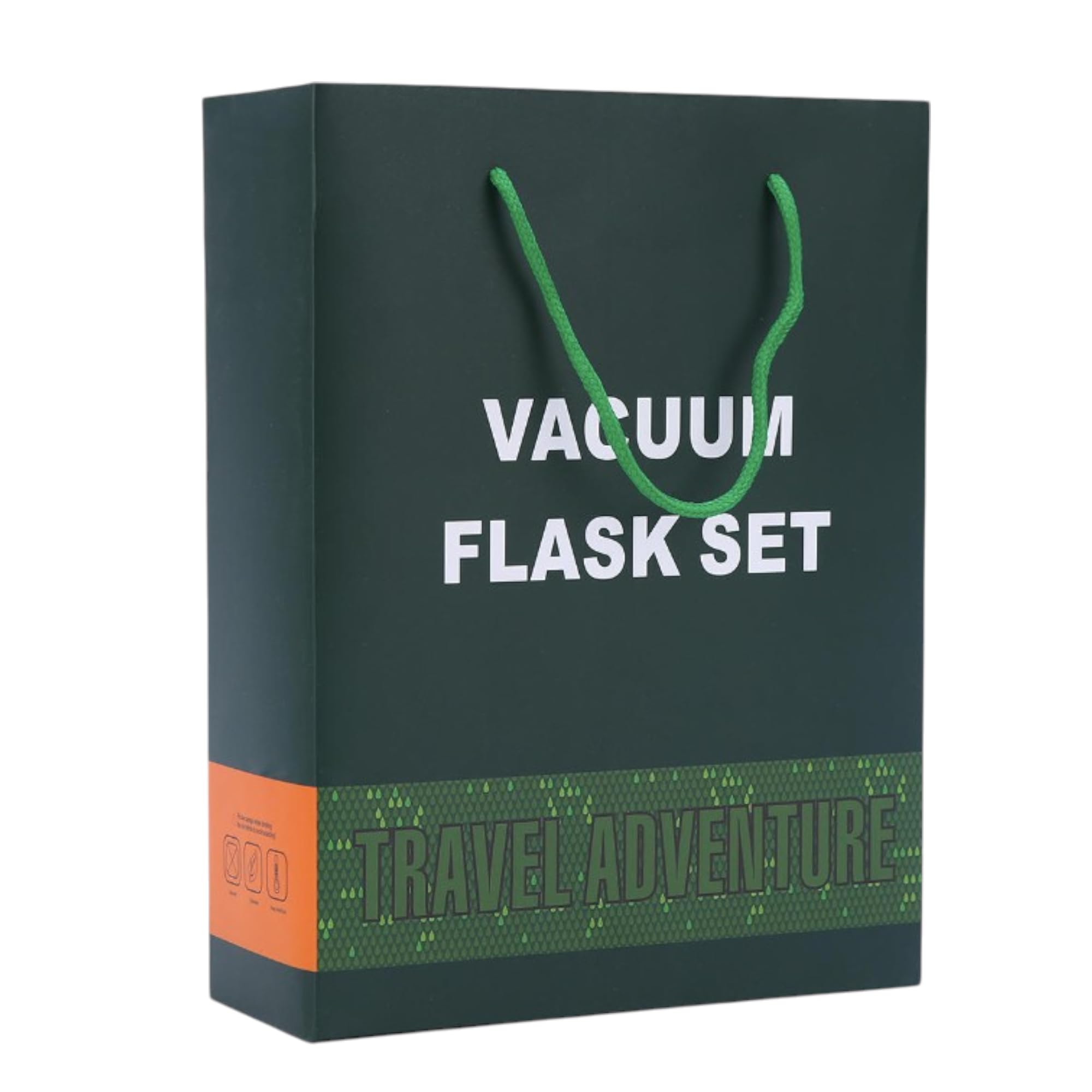 Vacuum Insulated Travel Flask Set with Extra cups