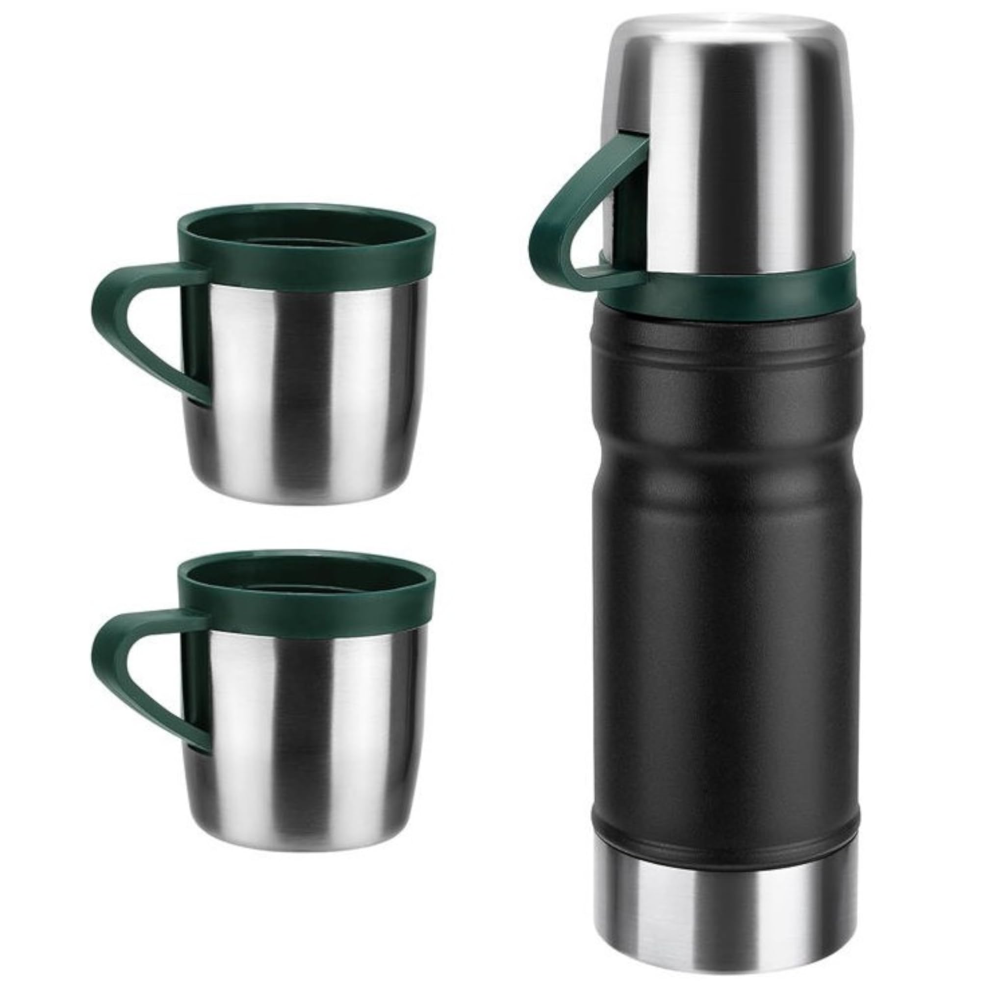Vacuum Insulated Travel Flask Set with Extra cups