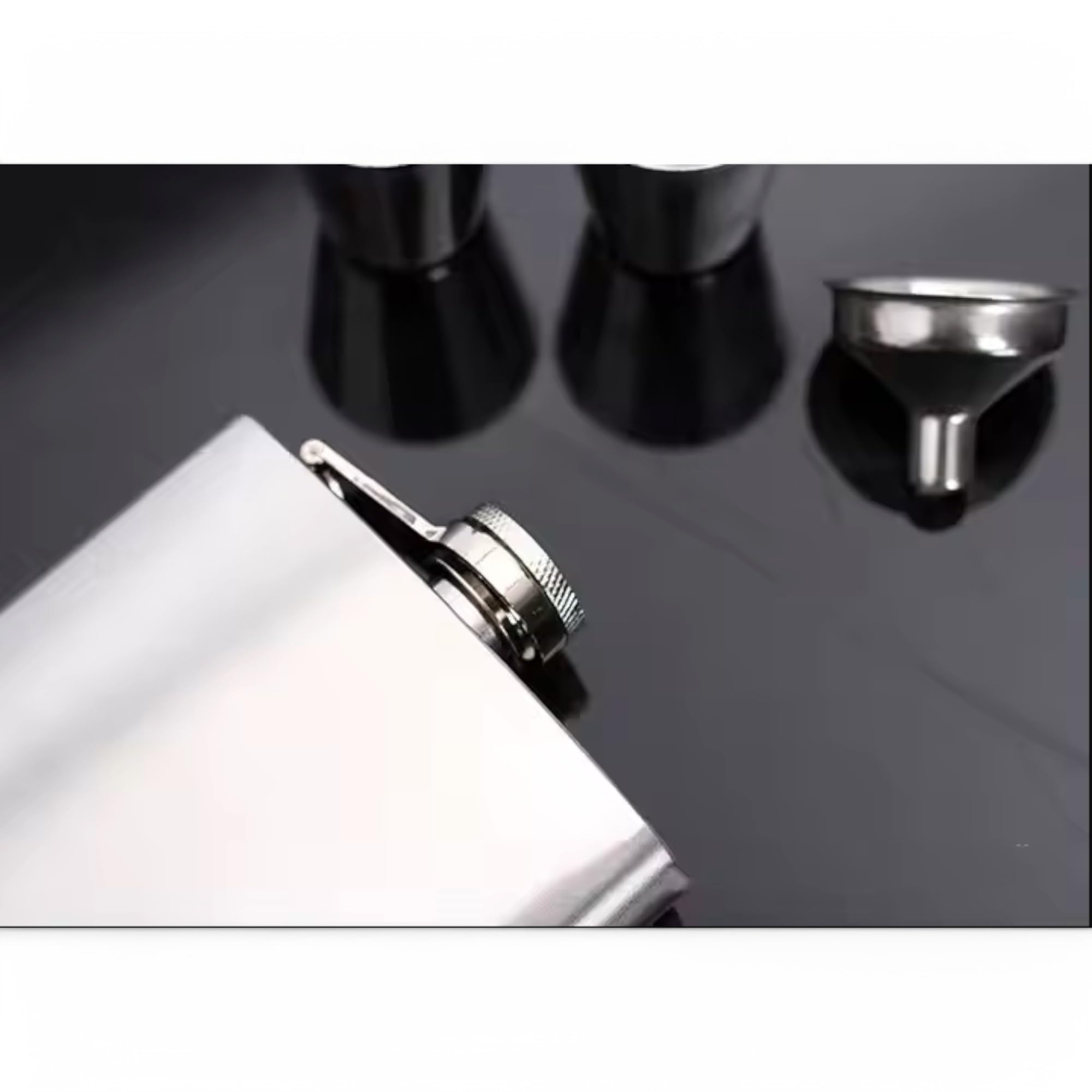 Classic Stainless Steel Hip Flask Set