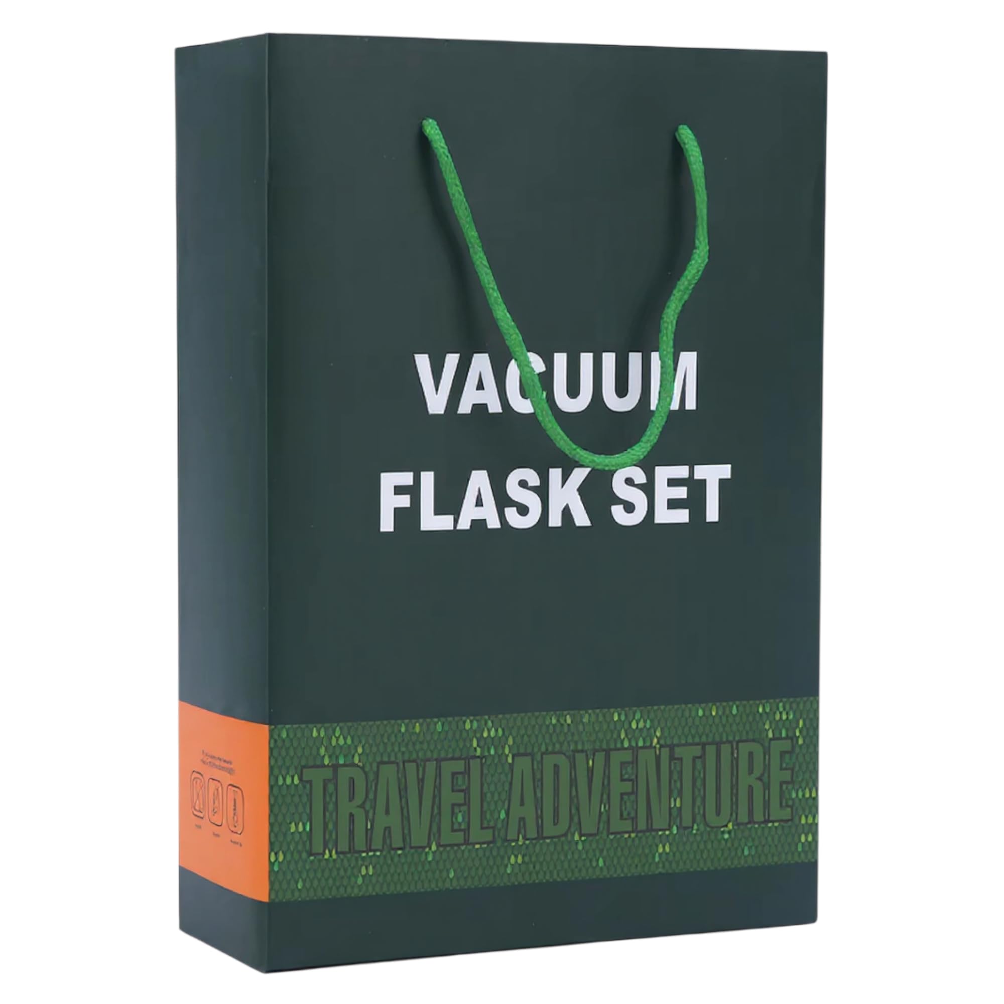 Vacuum Insulated Travel Flask Set with Extra cups