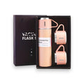 Vacuum Insulated Travel Flask Set Pink