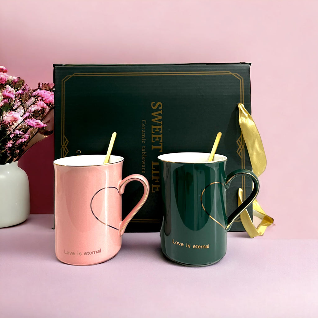 Love Is Eternal Couple Mug Set