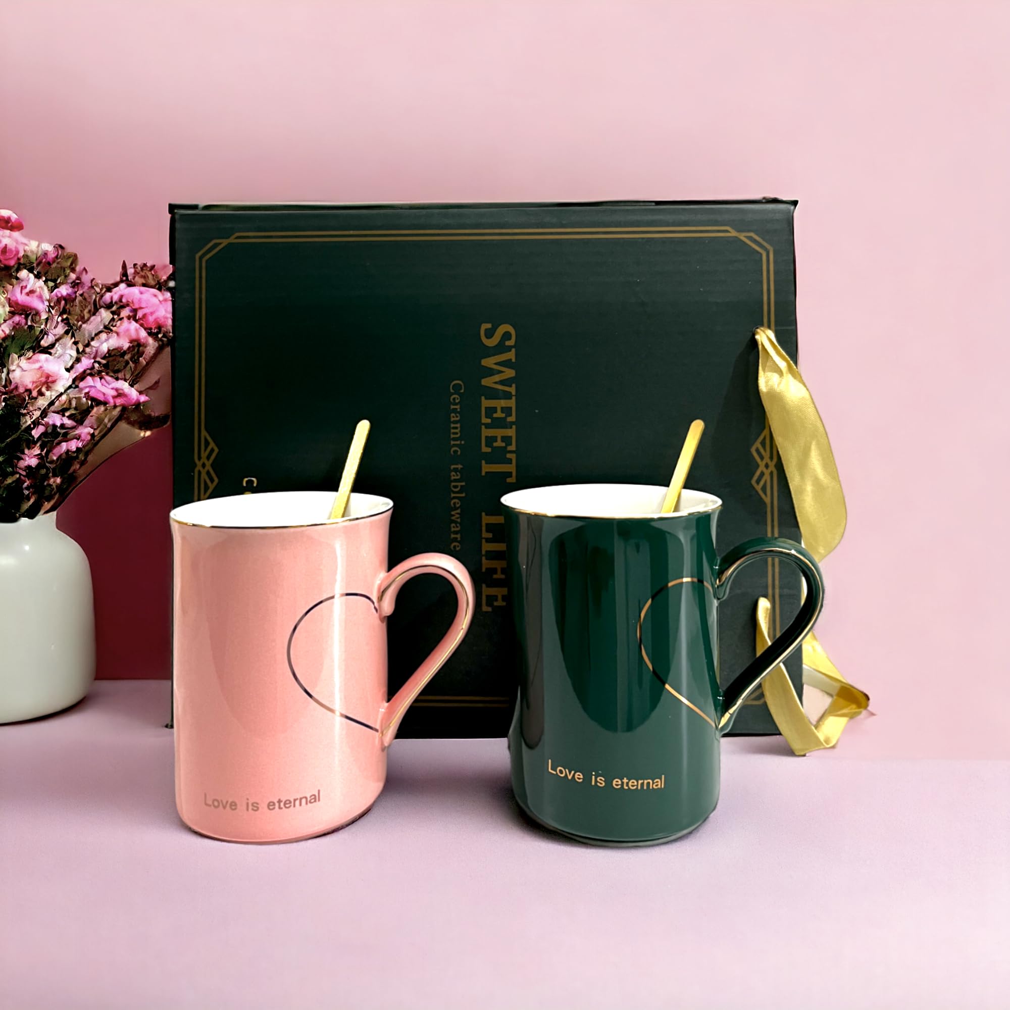 Love Is Eternal Couple Mug Set