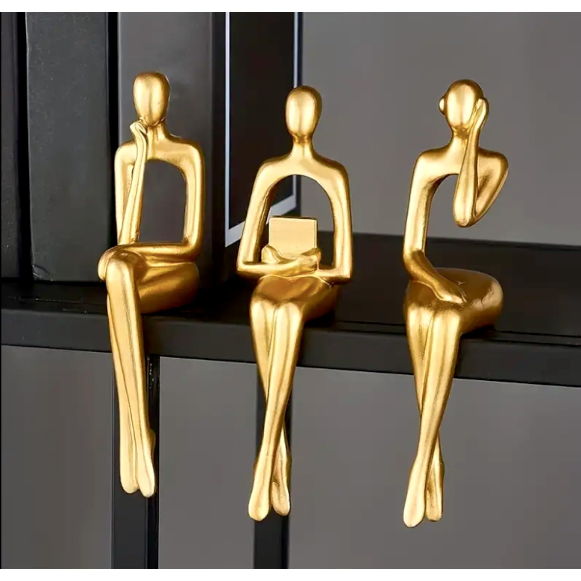 Modern Thinker Statue Decor Set