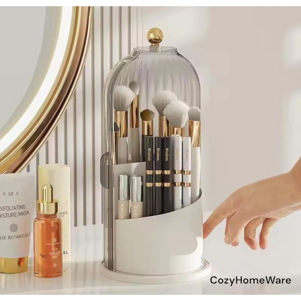 360° Rotating Makeup Brush Organiser