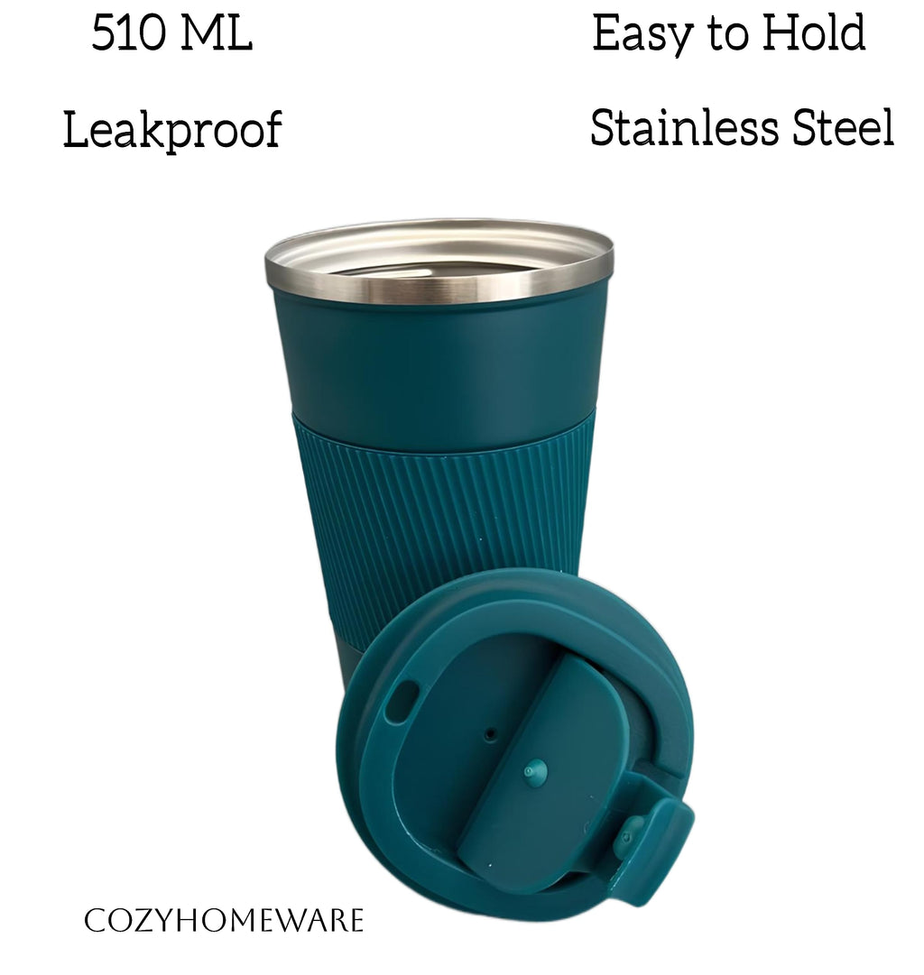 Insulated Travel Coffee Mug, 510ml/17oz Blue