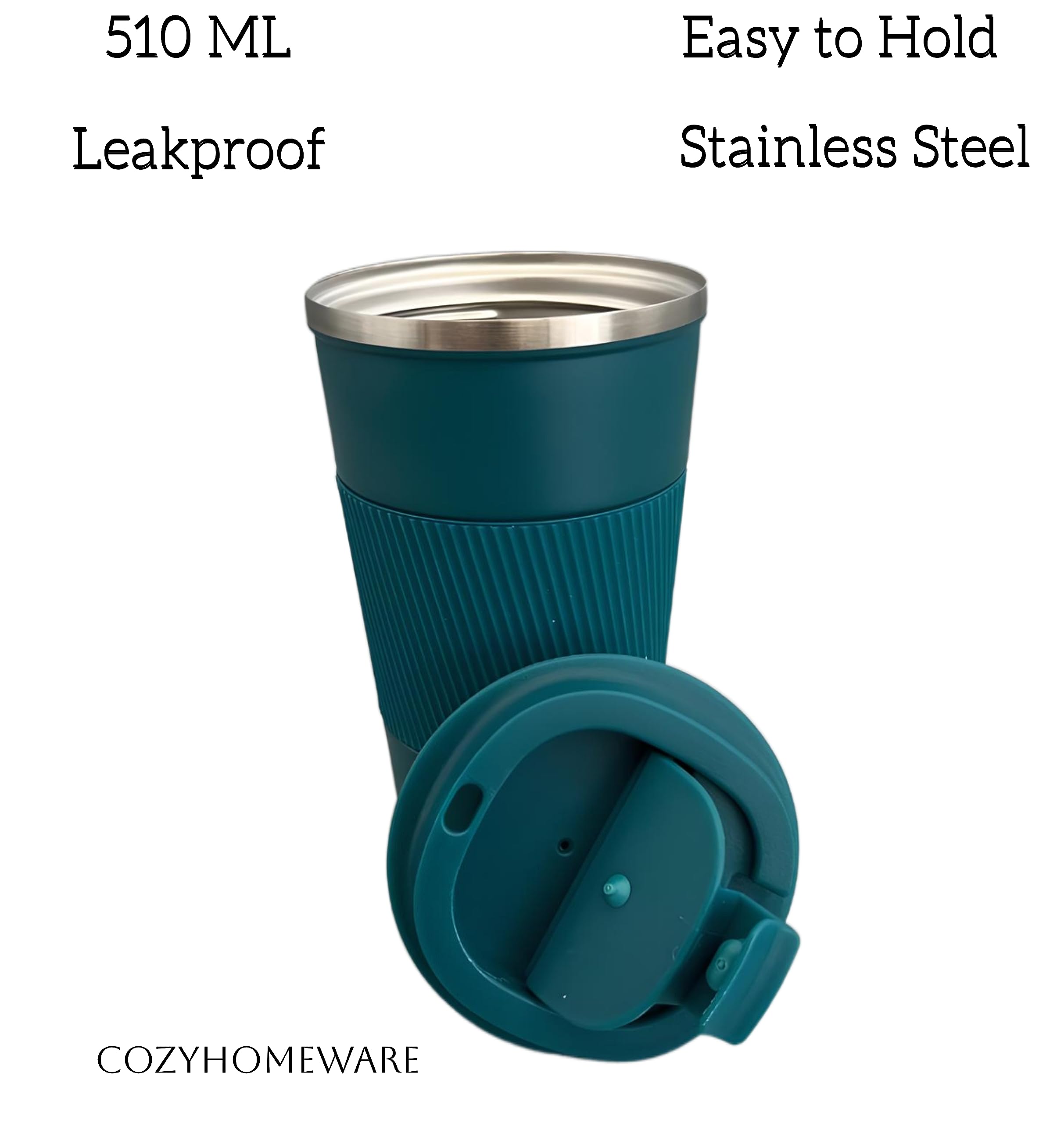 Insulated Travel Coffee Mug, 510ml/17oz Blue
