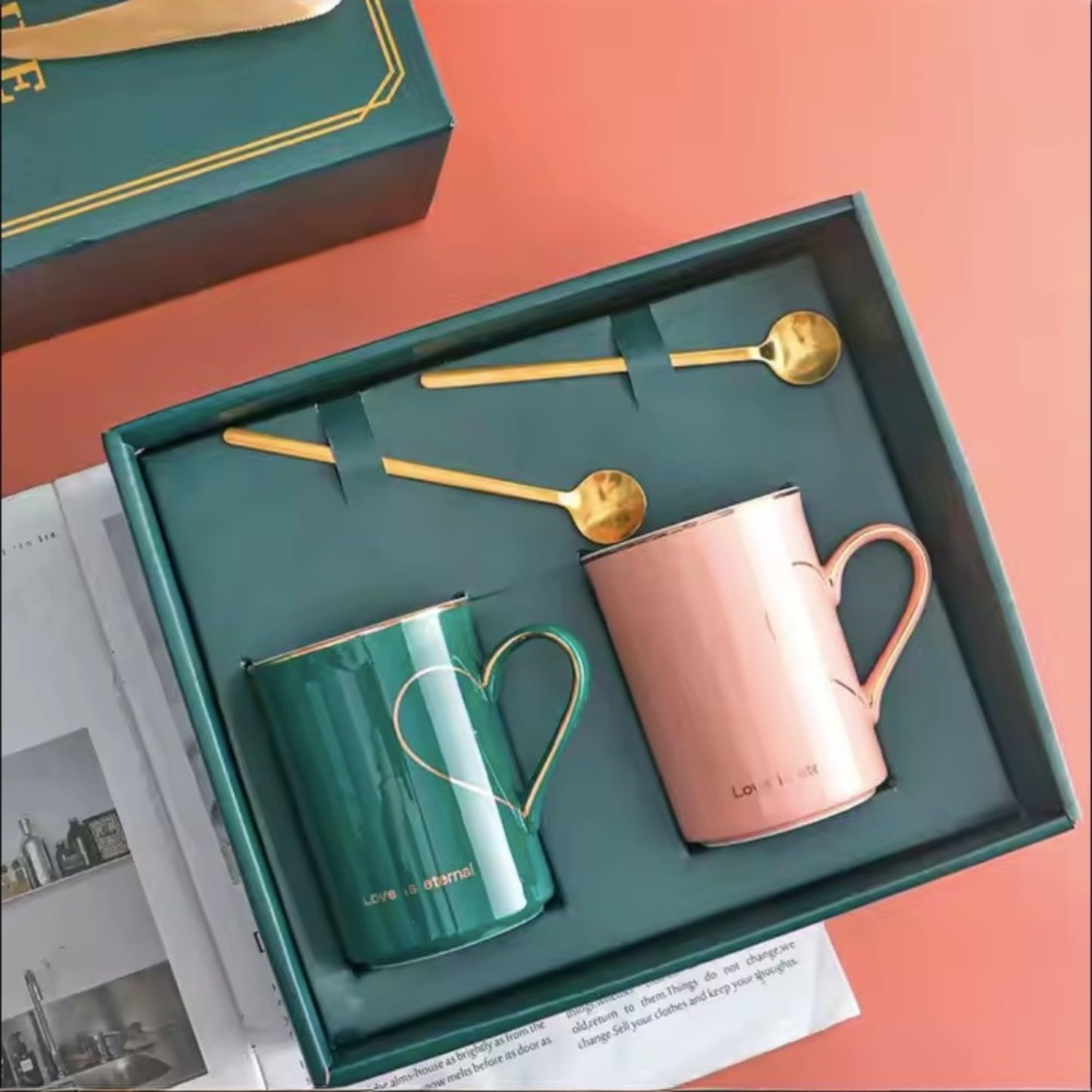 Love Is Eternal Couple Mug Set