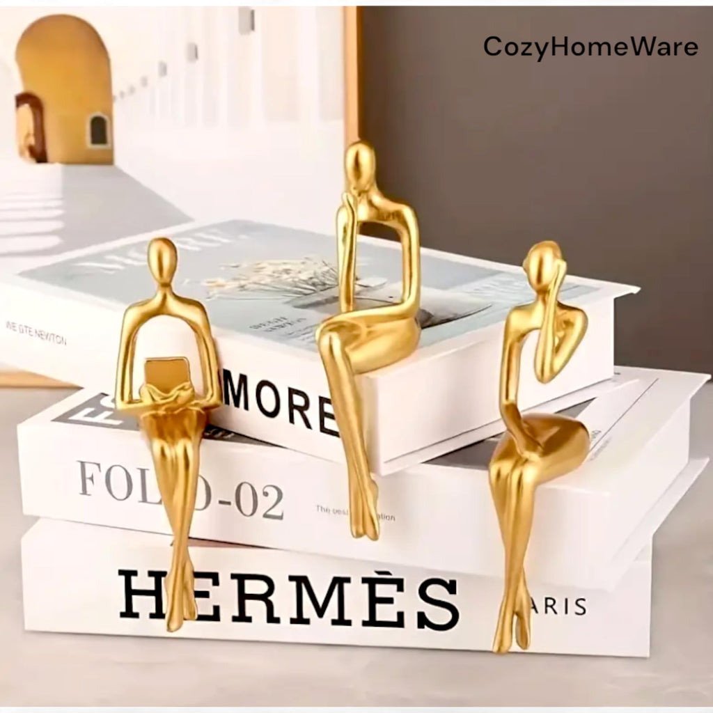 Modern Thinker Statue Decor Set