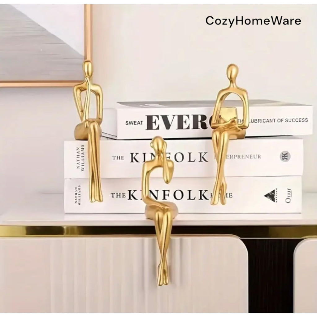 Modern Thinker Statue Decor Set