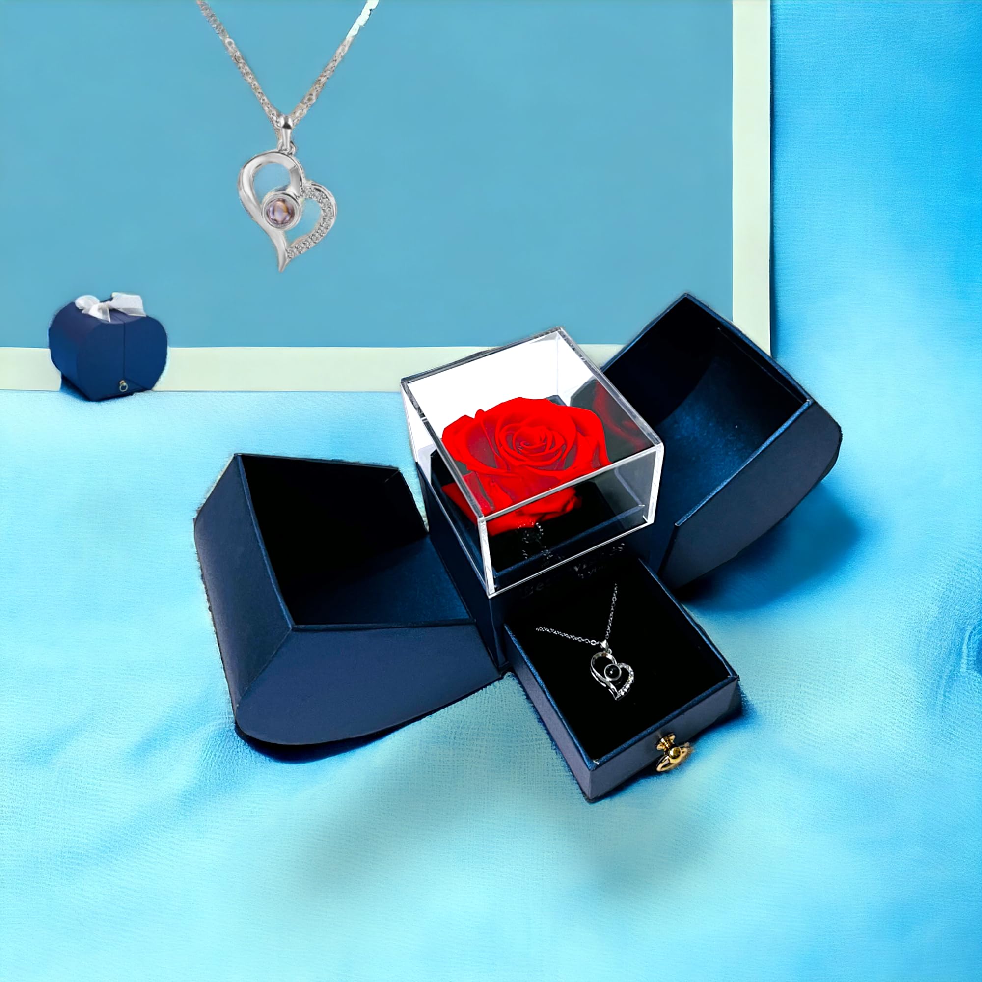 Eternal Rose Necklace Gift Box