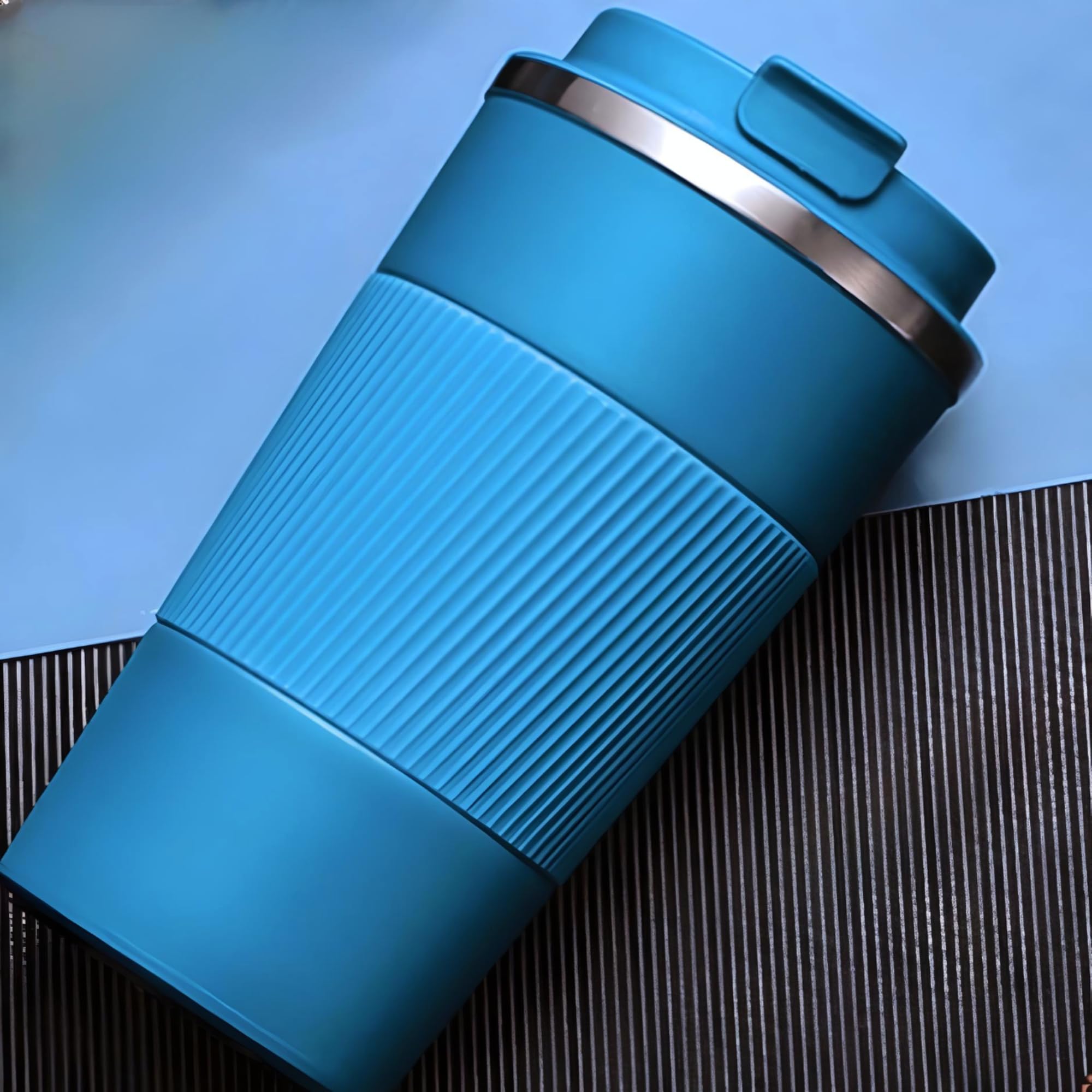 Insulated Travel Coffee Mug, 510ml/17oz Blue