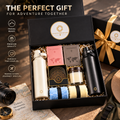 Adventure Together™ Gift Box Includes Flasks, Towels, Candle, Passport Holders and a Premium Magnetic Lid Gift Box