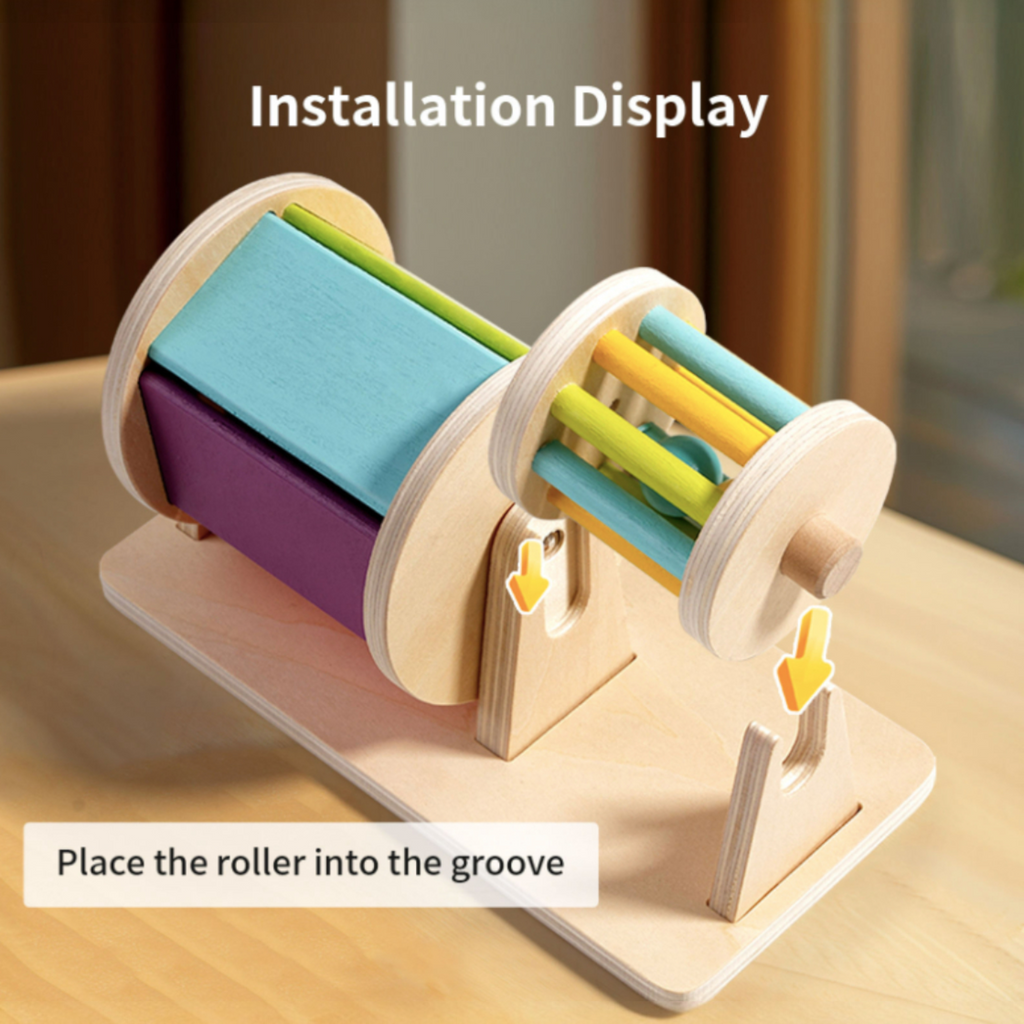 Montessori Wooden Sensory Drum Toy