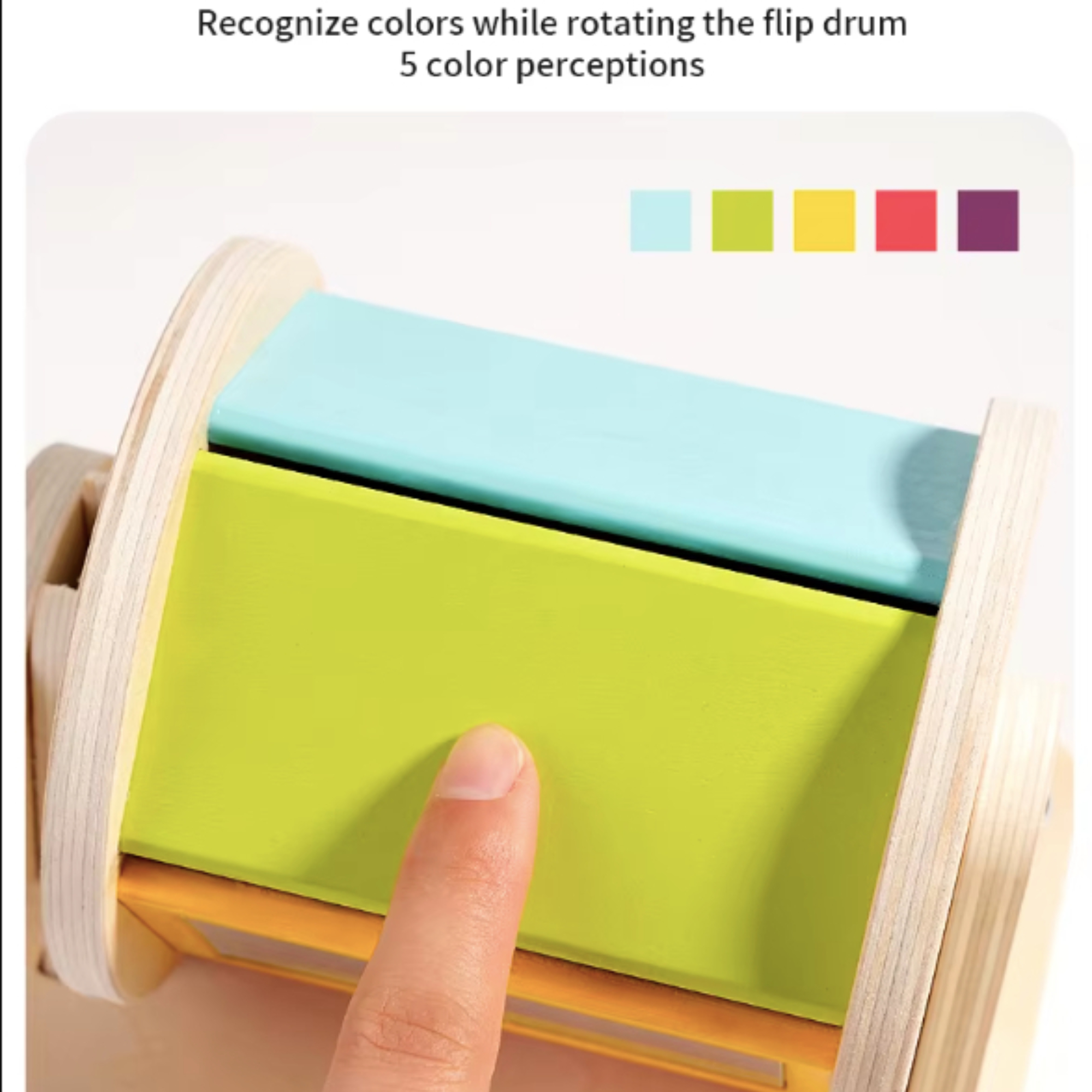 Montessori Wooden Sensory Drum Toy